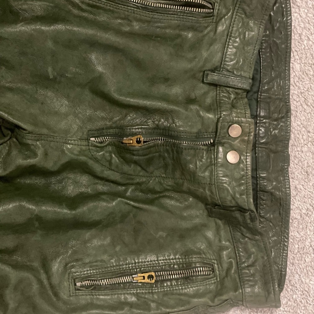 Diesel Pumay Leather Pants